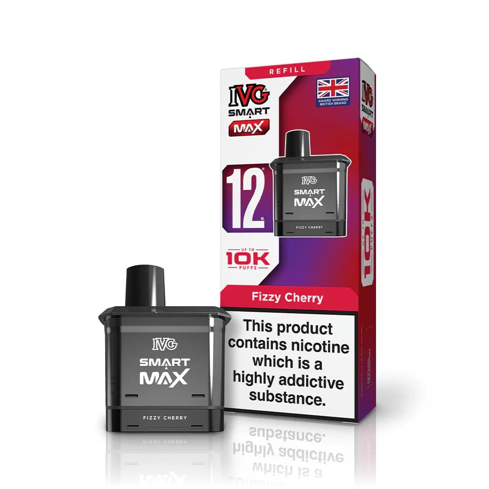  Fizzy Cherry IVG Smart Max 10k Pods Pack of 5 | Refill Containers