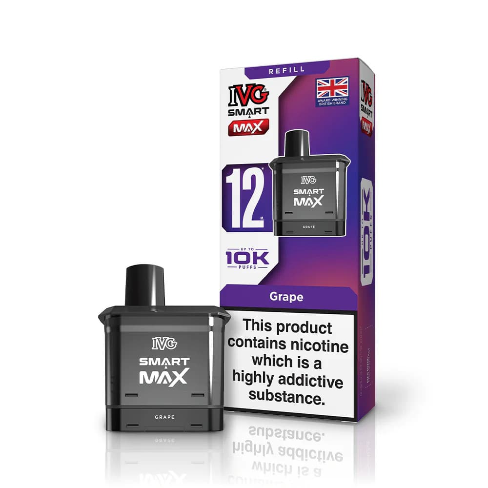  Grape IVG Smart Max 10k Pods Pack of 5 | Refill Containers