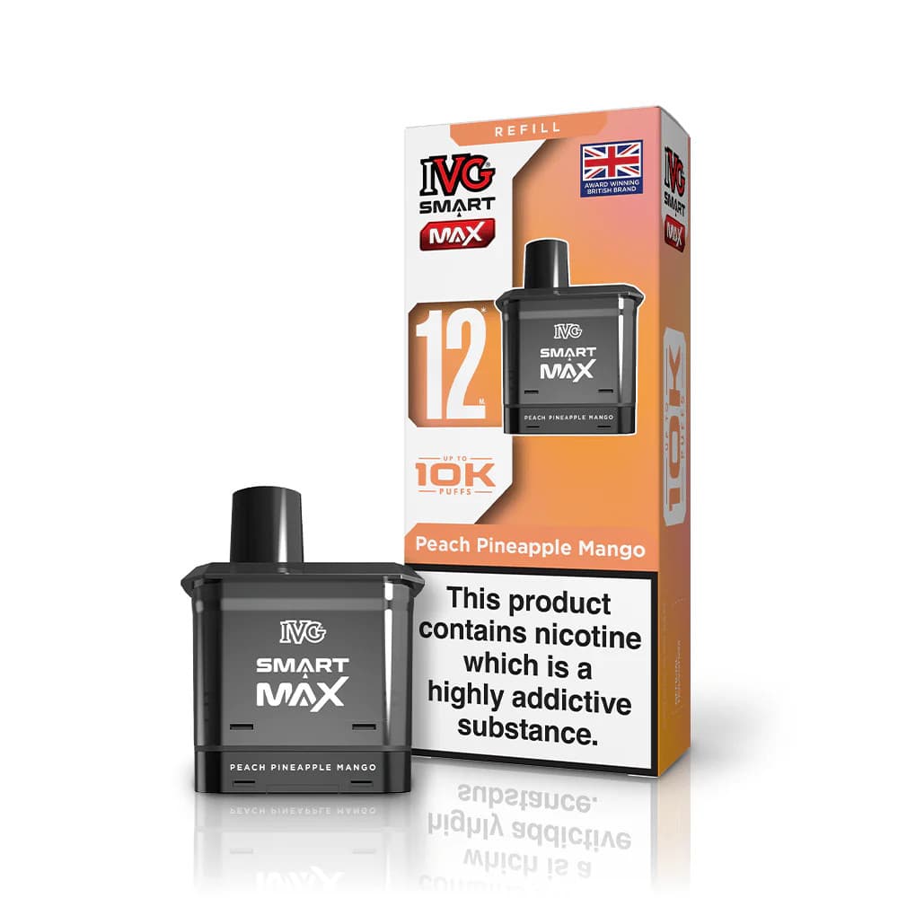  Peach Pineapple Mango IVG Smart Max 10k Pods Pack of 5 | Refill Containers