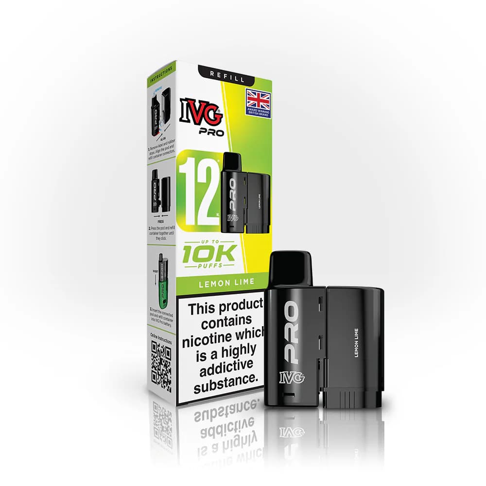  Lemon Lime IVG Pro 10K Pods Pack of 5 | Refill Containers