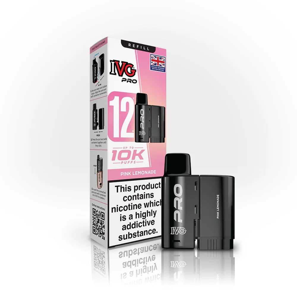  Pink Lemonade IVG Pro 10K Pods Pack of 5 | Refill Containers