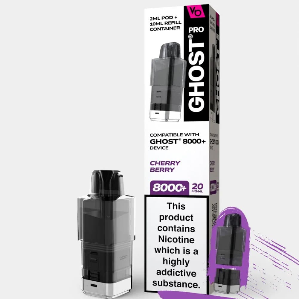  Cherry Berry Ghost Pro 8000 Pods Pack of 5