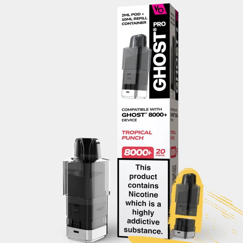  Tropical Punch Ghost Pro 8000 Pods Pack of 5