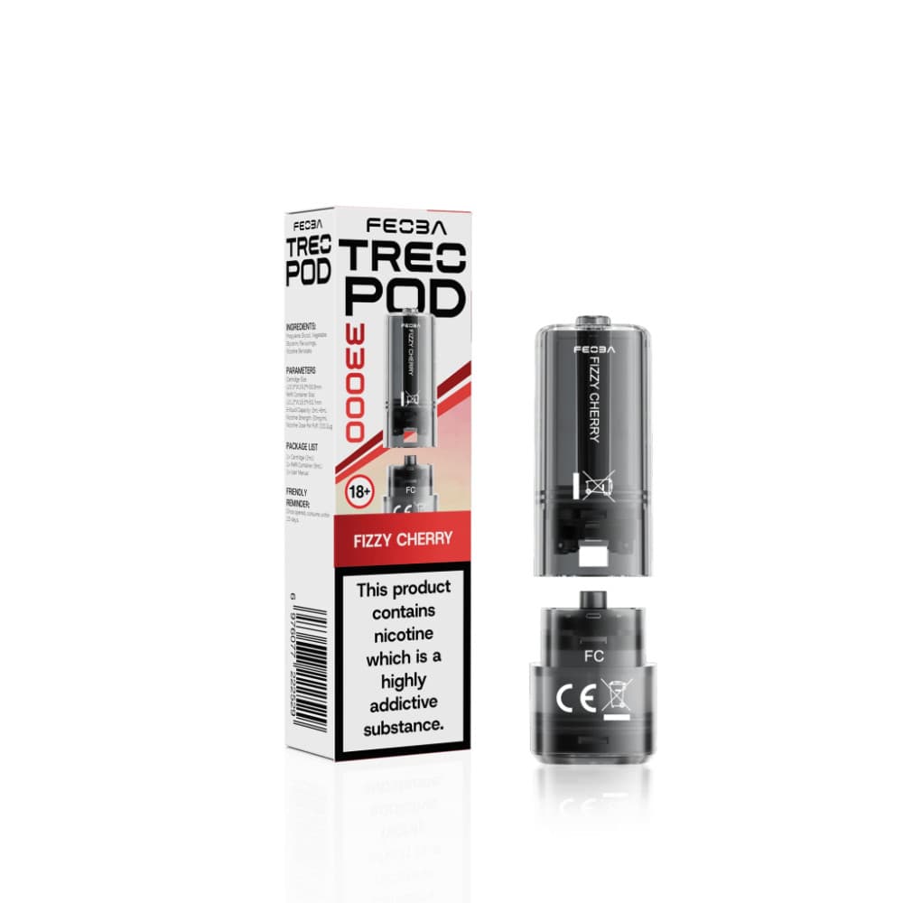  Fizzy Cherry Feoba Treo 33k Pods Pack of 5