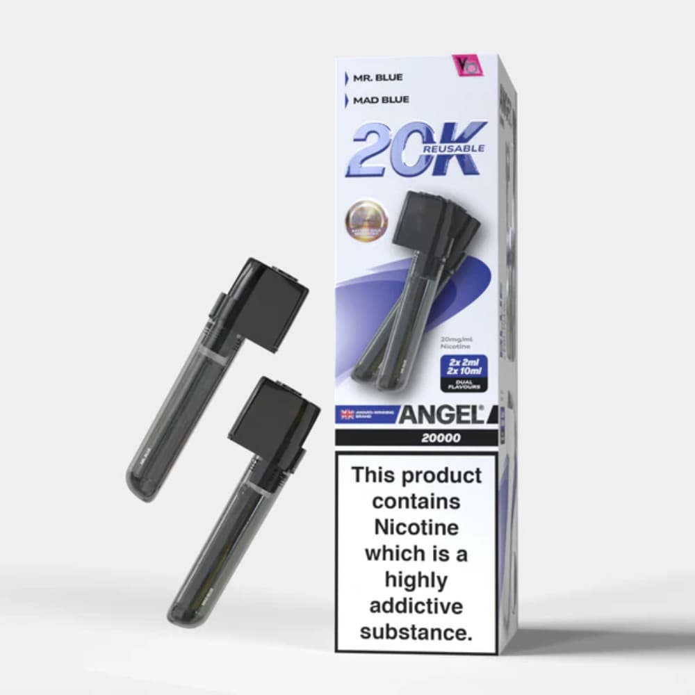  Blue Edition Vapes Bars Angel 20k Pods Pack of 10