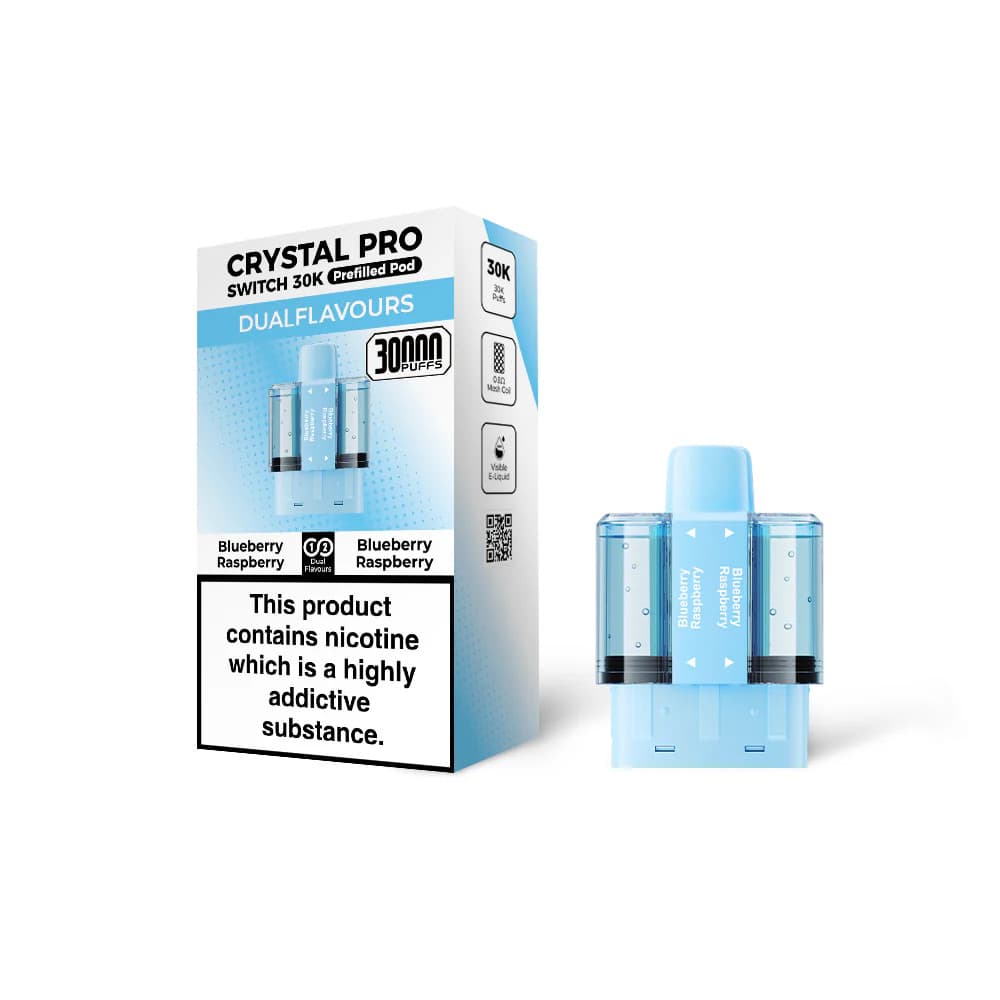 Blueberry Raspberry Crystal Pro Switch 30k Pods Pack of 5