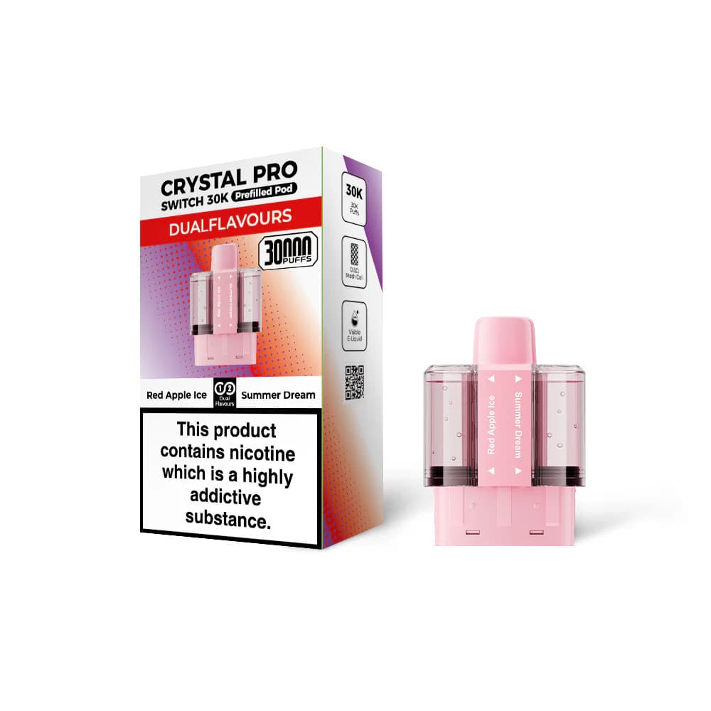  Red Apple Ice / Summer Dream Crystal Pro Switch 30k Pods Pack of 5