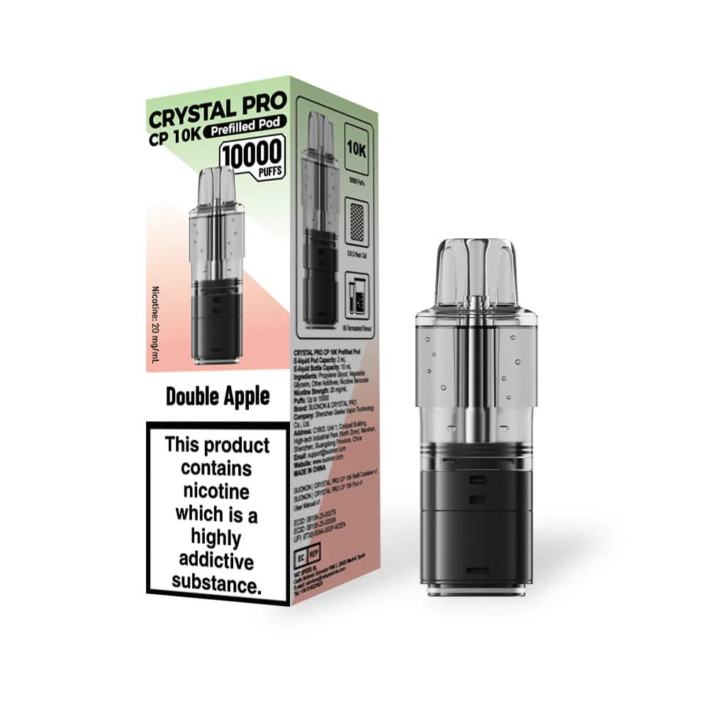  Double Apple Crystal Pro CP 10k Pods Pack of 5