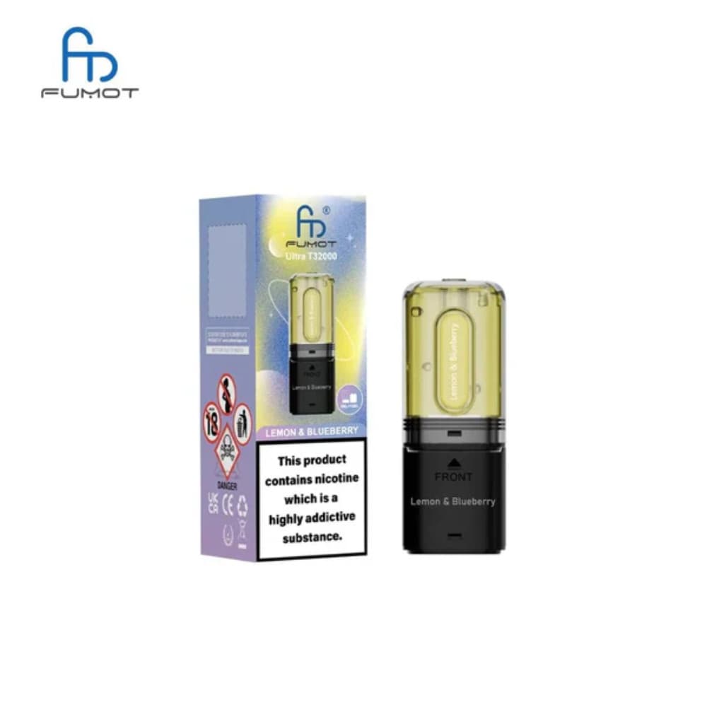  Lemon & Blueberry RandM Fumot T32000 Ultra Pods Pack of 5