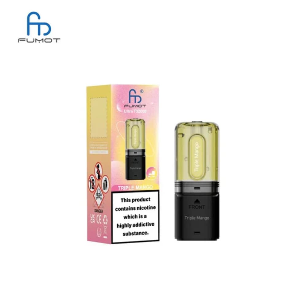 Triple Mango RandM Fumot T32000 Ultra Pods Pack of 5