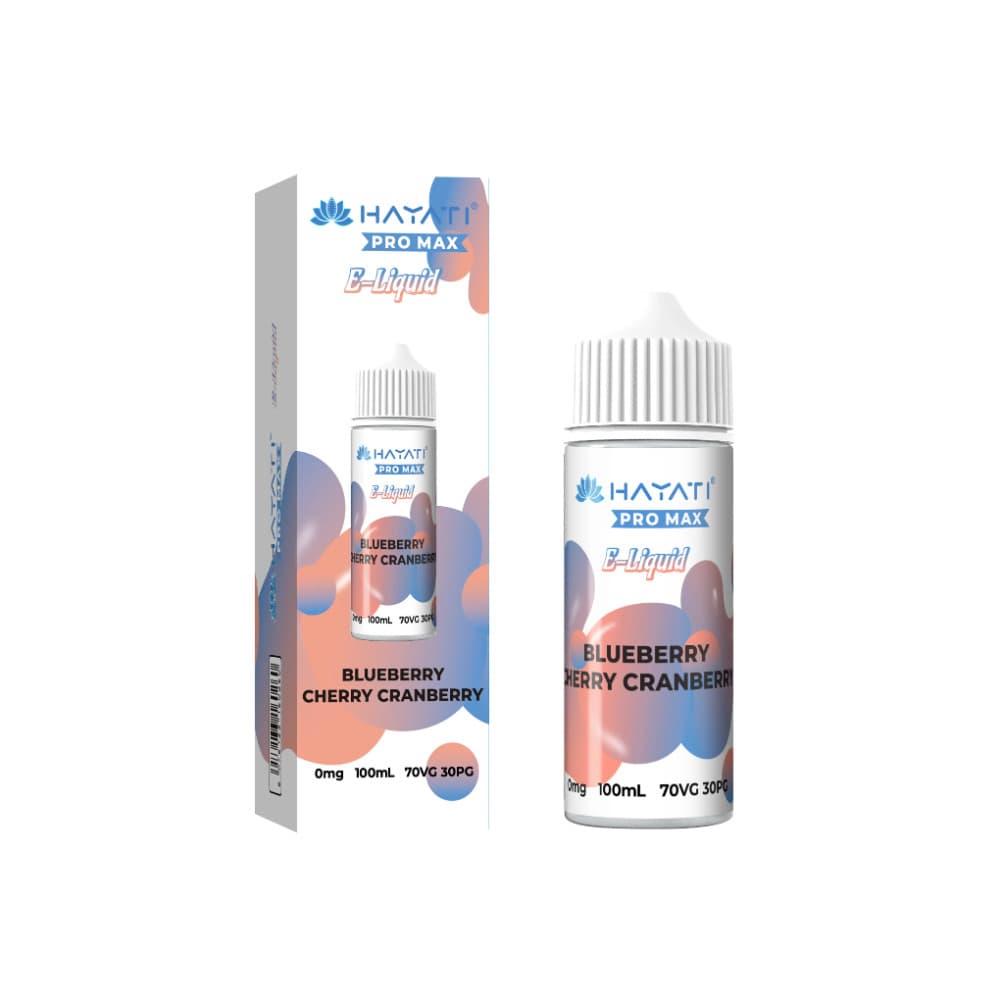  Blueberry Cherry Cranberry Hayati Pro Max 100ml E-Liquids 70/30