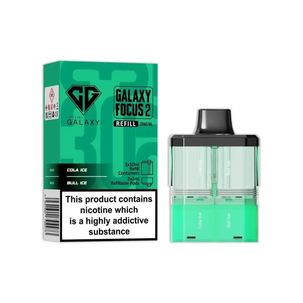  Cola Ice / Bull Ice Crystal Galaxy Focus 6k Pods Pack of 5