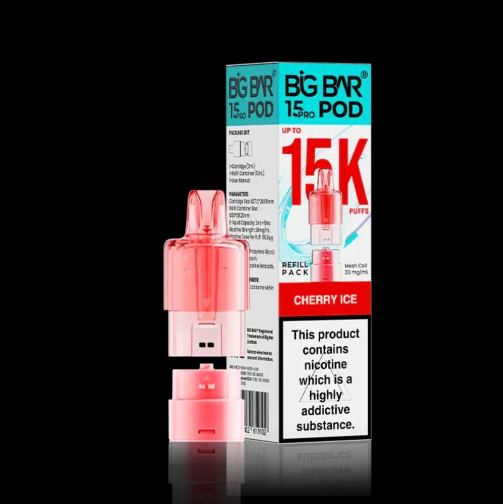  Cherry Ice Big Bar Pro 15k Pods Pack of 5