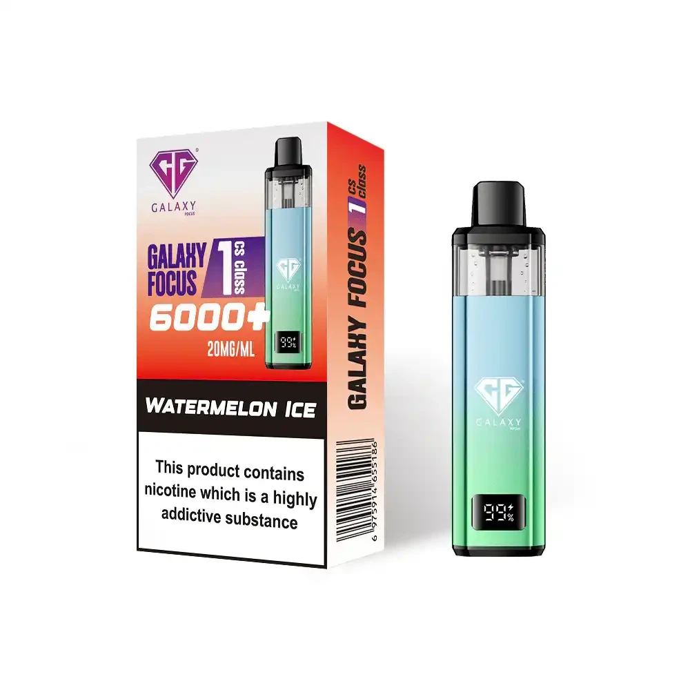  Watermelon Ice Crystal Galaxy Focus 6k Vape Kit Box of 5