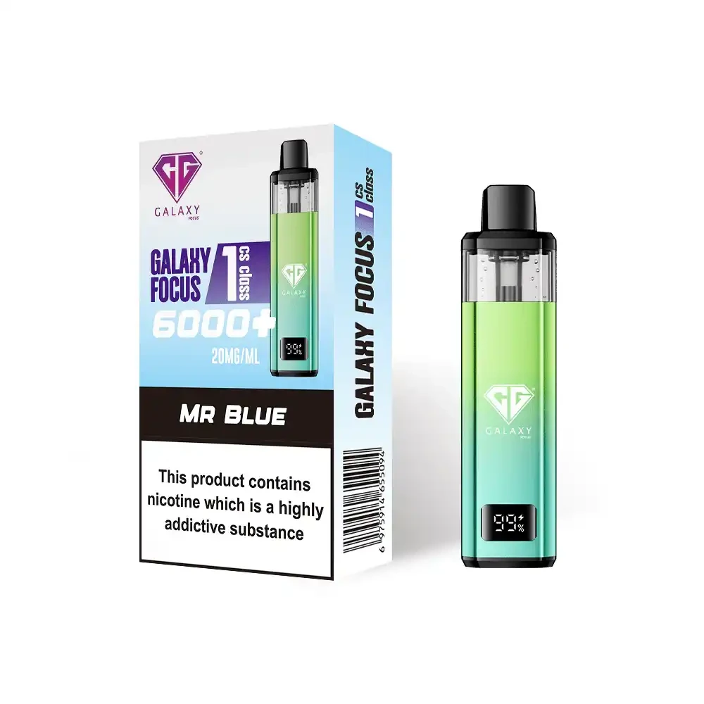  Mr Blue Crystal Galaxy Focus 6k Vape Kit Box of 5