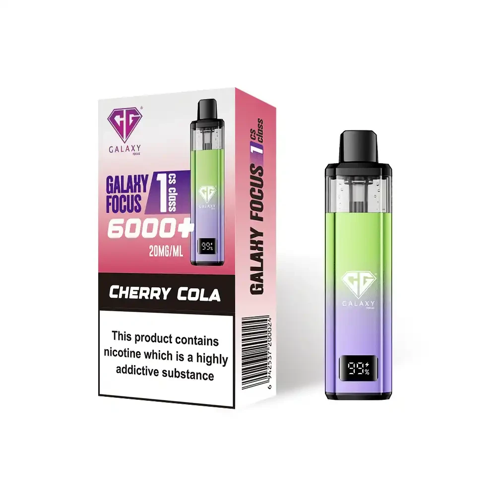  Cherry Cola Crystal Galaxy Focus 6k Vape Kit Box of 5