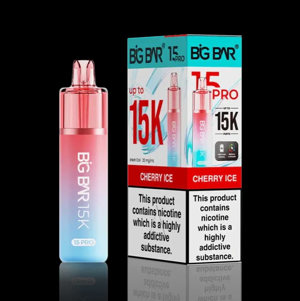  Cherry Ice Big Bar Pro 15k Vape Kit Box of 5