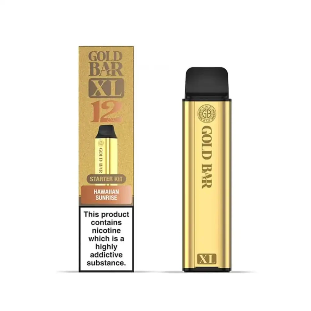  Hawaiian Sunrise Gold Bar XL 10k Vape Kit Box of 5