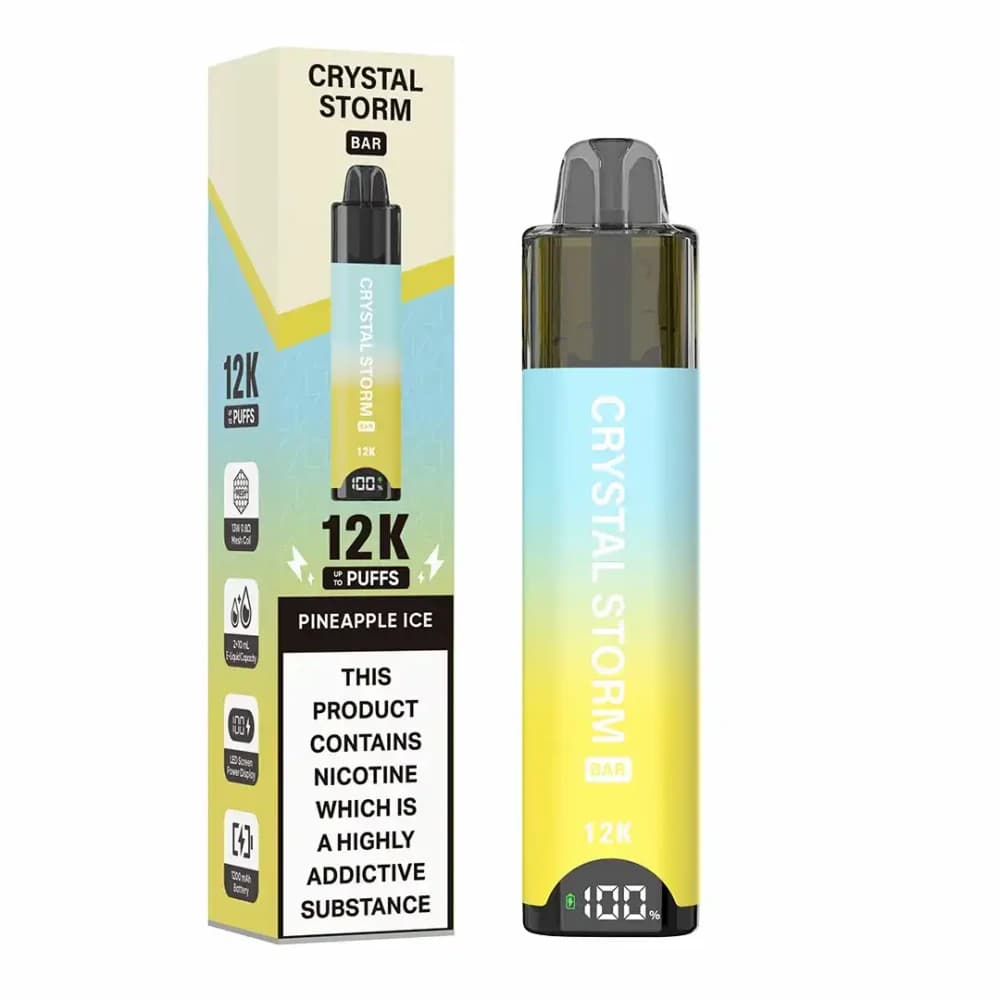  Pineapple Ice Crystal Strom Bar 12k Vape Kit Box of 5