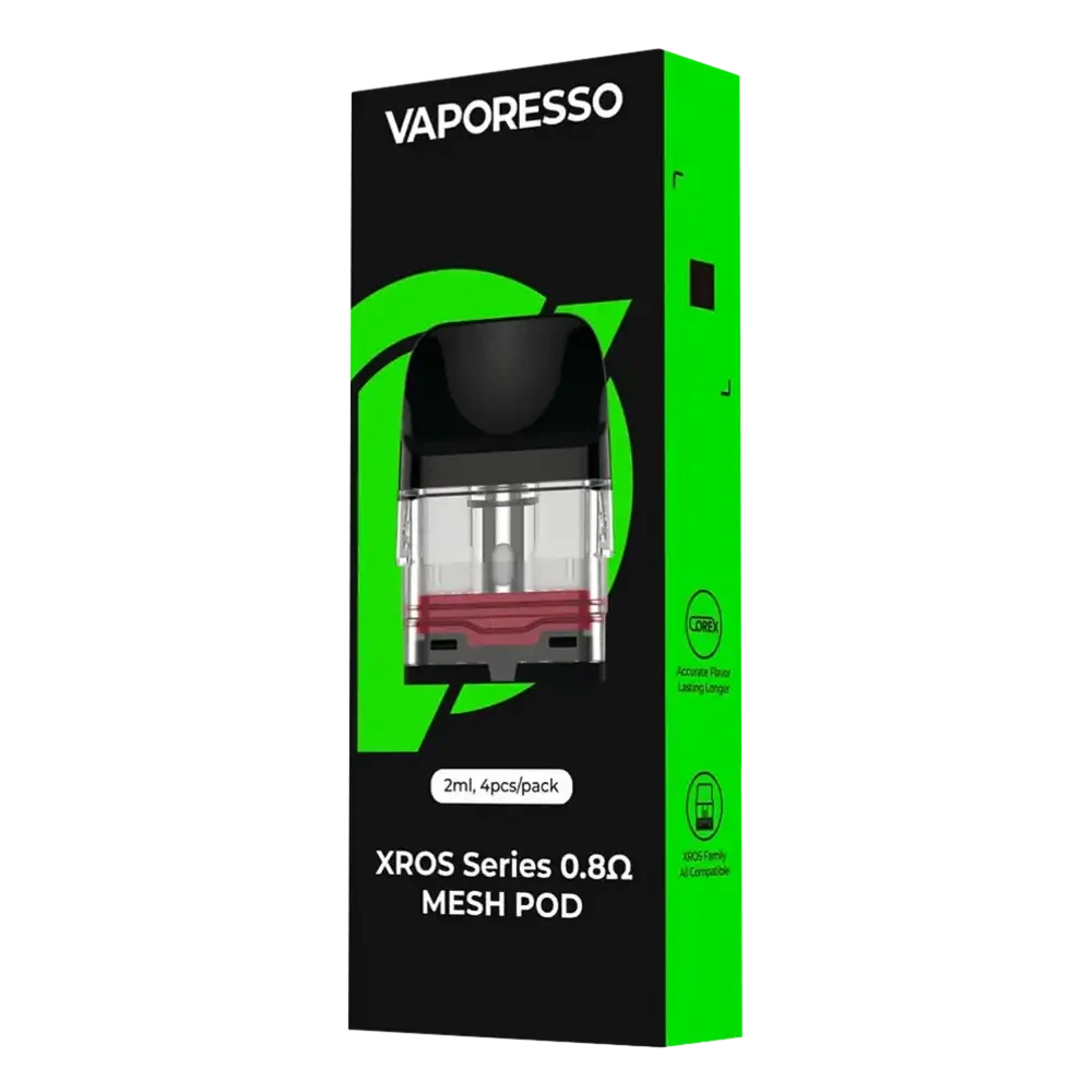  0.8ohm Mesh Pod Vaporesso Xros Replacement Pods 4 Packs