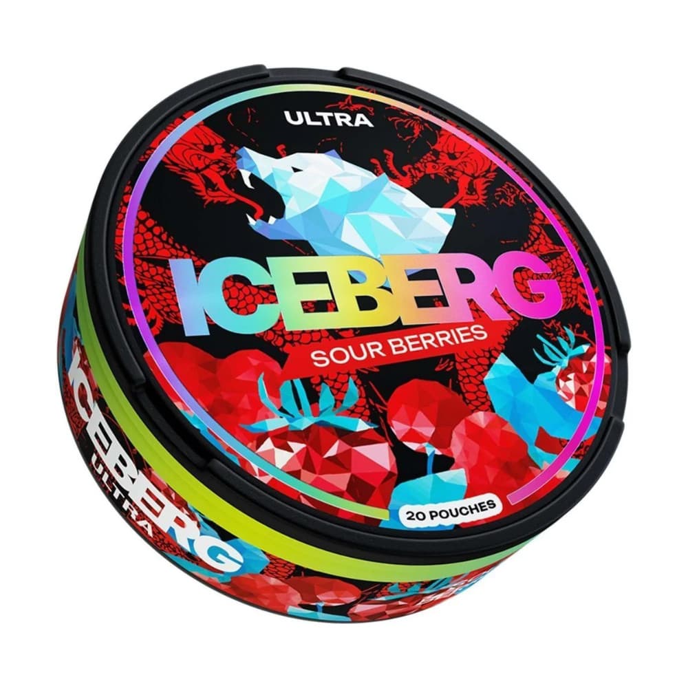  Sour Berries Iceberg Nicotine Pouches 10 Packs
