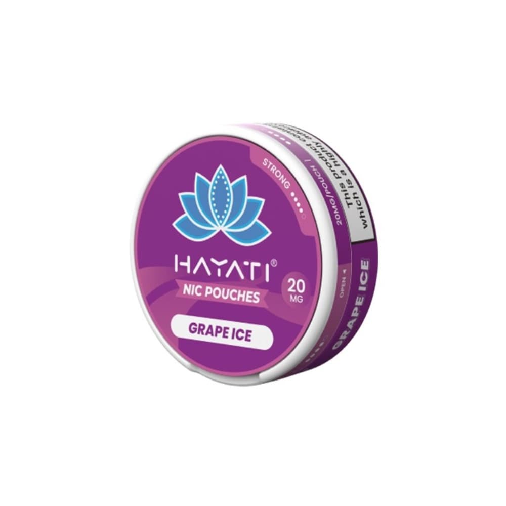  Grape Ice / 20mg Hayati Nicotine Pouches 10 Packs