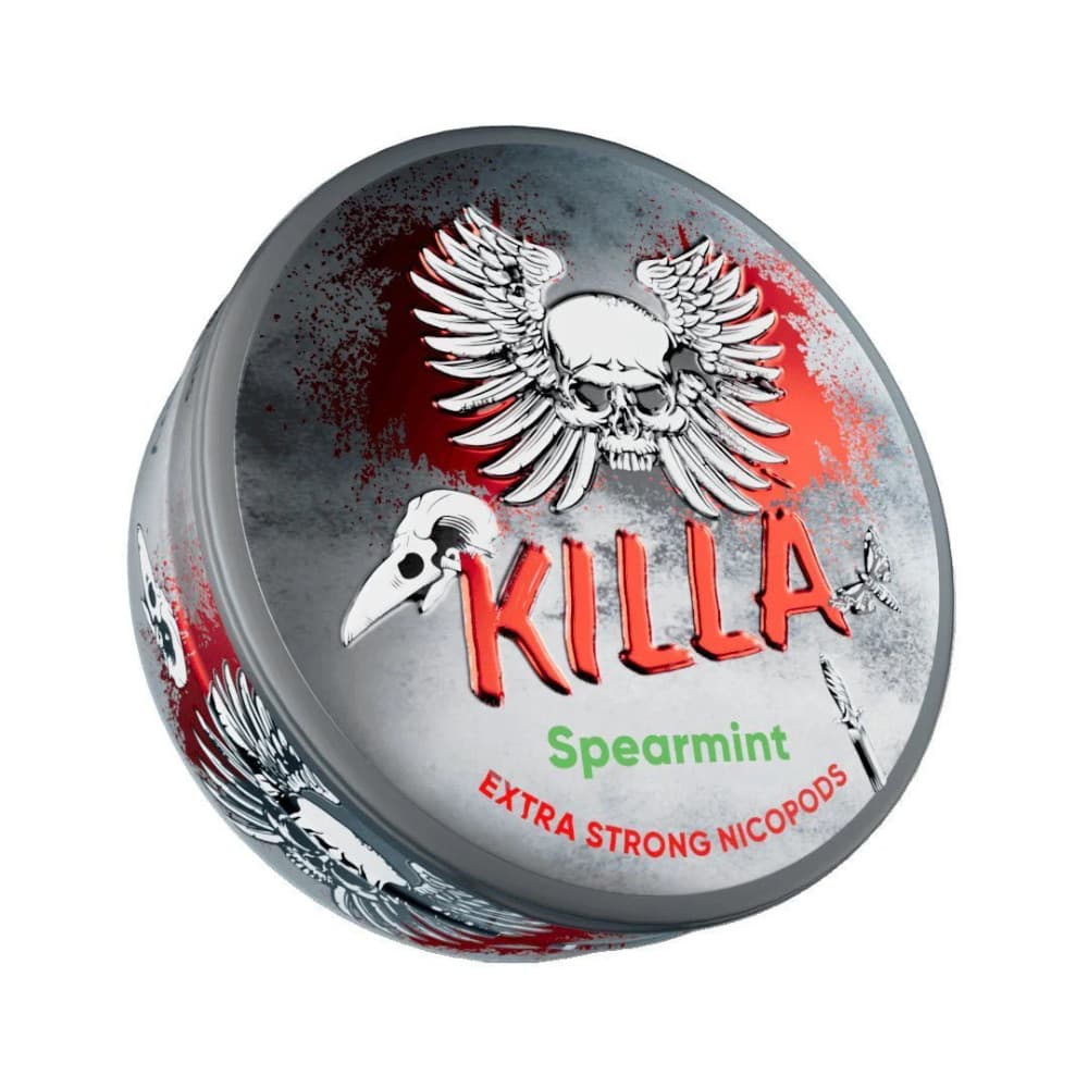  Spearmint / 16mg Killa Nicotine Pouches 10 Packs