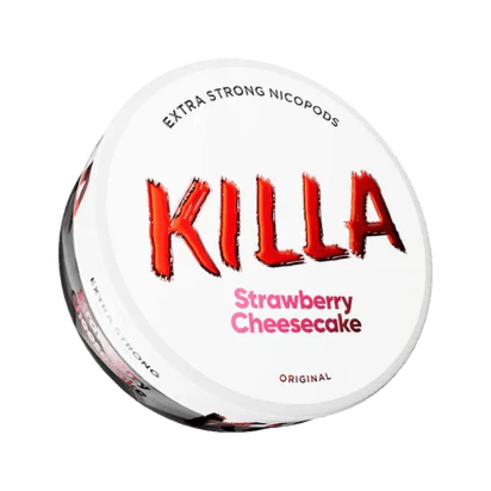  Strawberry Cheesecake / 16mg Killa Nicotine Pouches 10 Packs