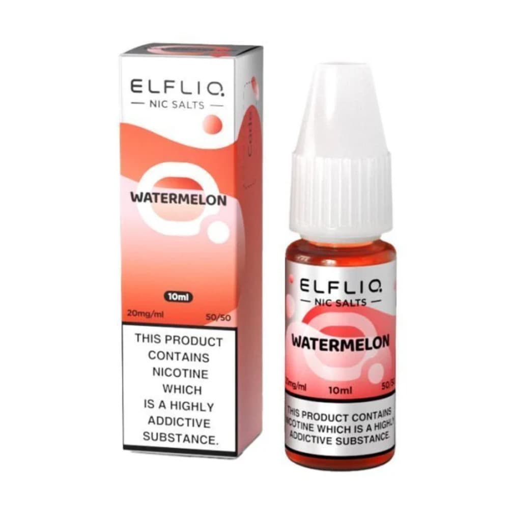  Watermelon / 10mg Elf Bar Elfliq Nic Salt E-Liquids 10ml Box of 10