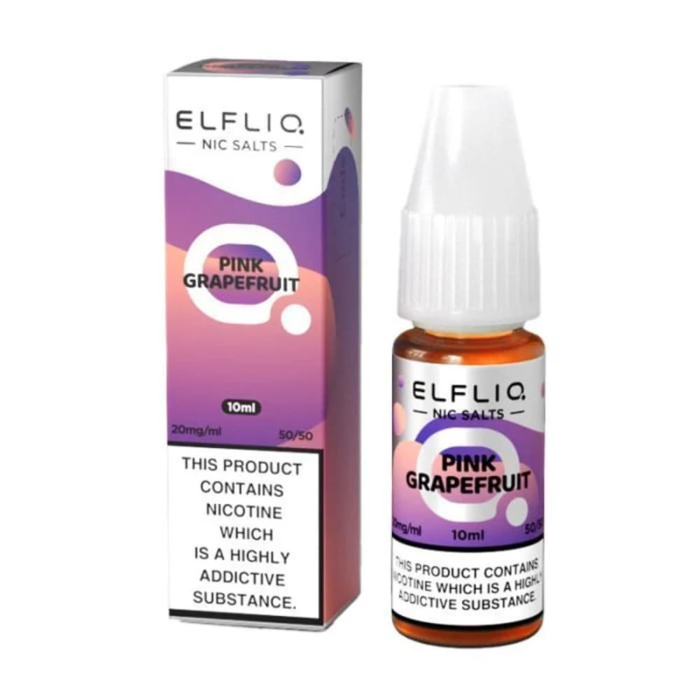  Pink Grapefruit / 10mg Elf Bar Elfliq Nic Salt E-Liquids 10ml Box of 10