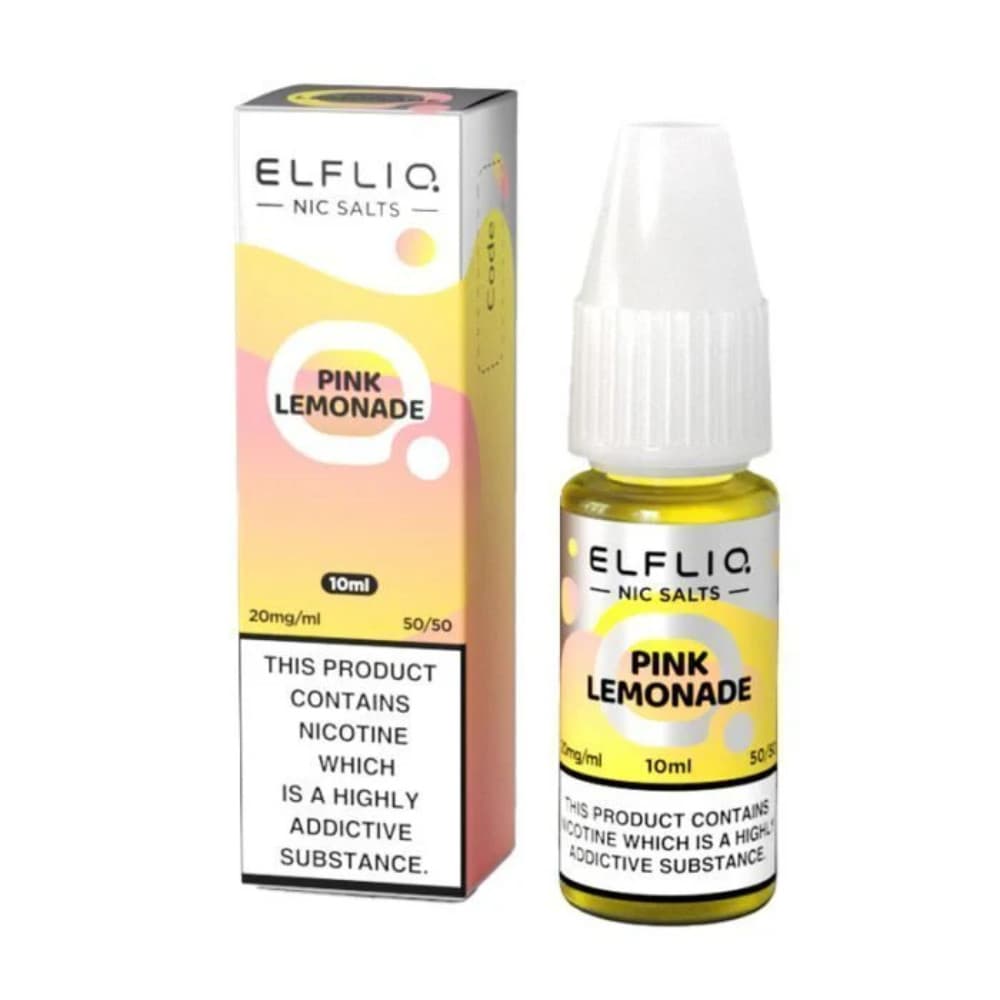  Pink Lemonade / 10mg Elf Bar Elfliq Nic Salt E-Liquids 10ml Box of 10