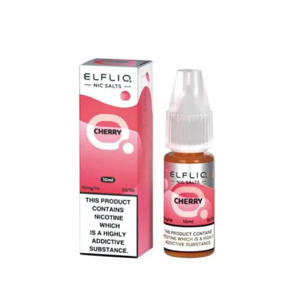  Cherry / 10mg Elf Bar Elfliq Nic Salt E-Liquids 10ml Box of 10