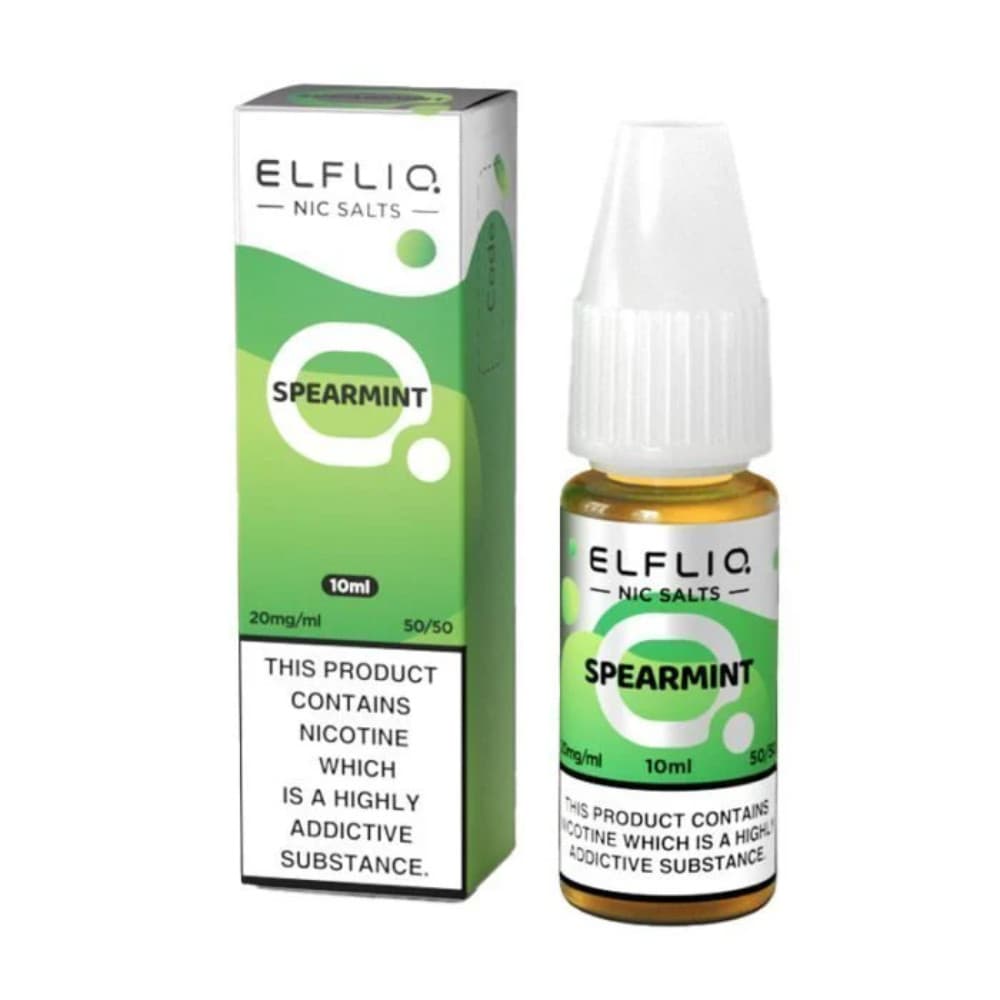  Spearmint / 20mg Elf Bar Elfliq Nic Salt E-Liquids 10ml Box of 10