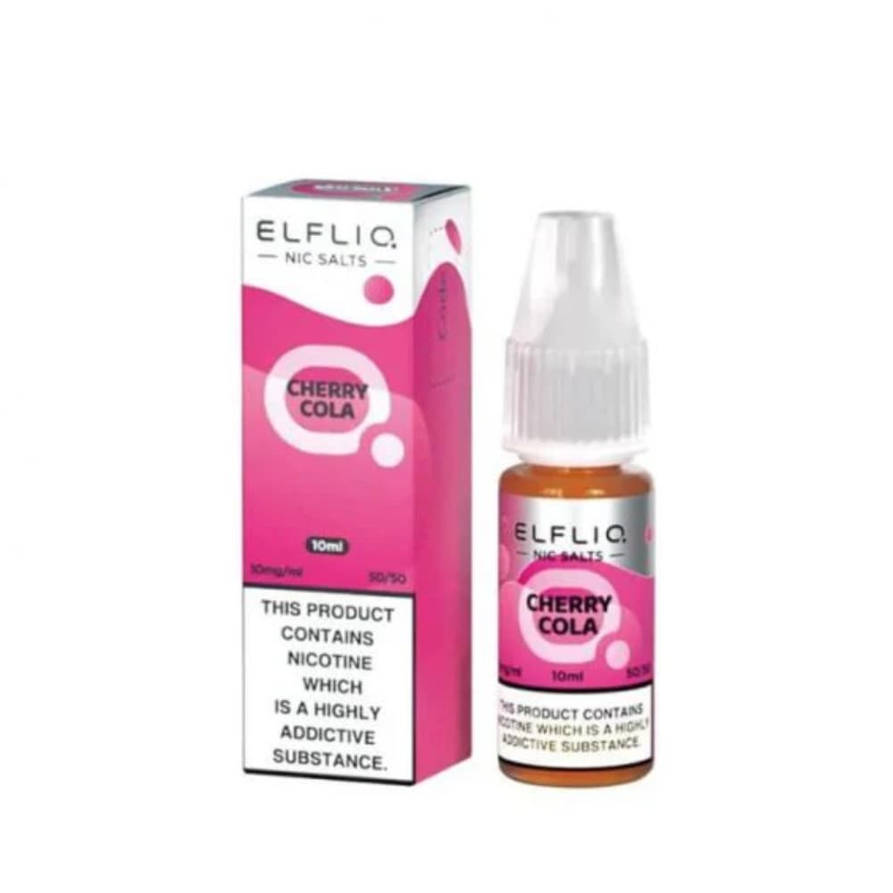  Cherry Cola / 20mg Elf Bar Elfliq Nic Salt E-Liquids 10ml Box of 10