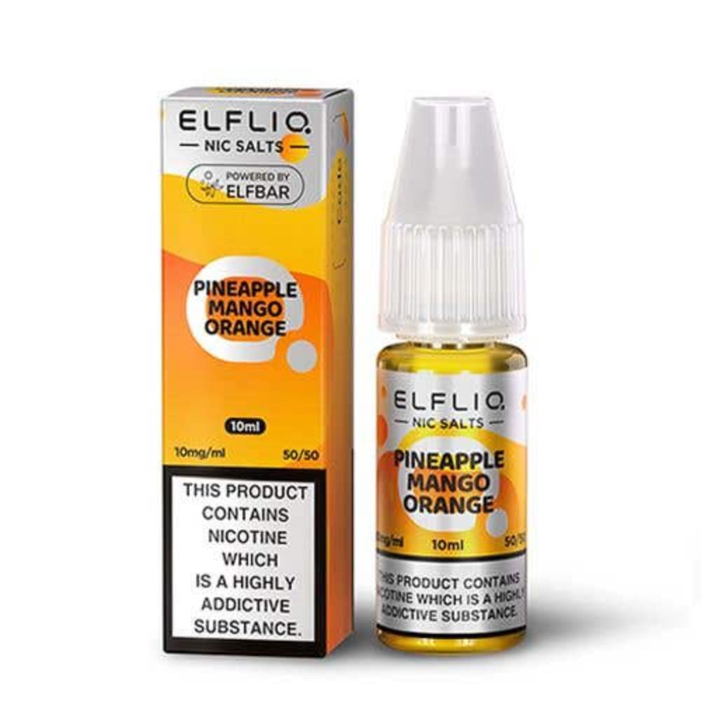  Pineapple Mango / 20mg Elf Bar Elfliq Nic Salt E-Liquids 10ml Box of 10