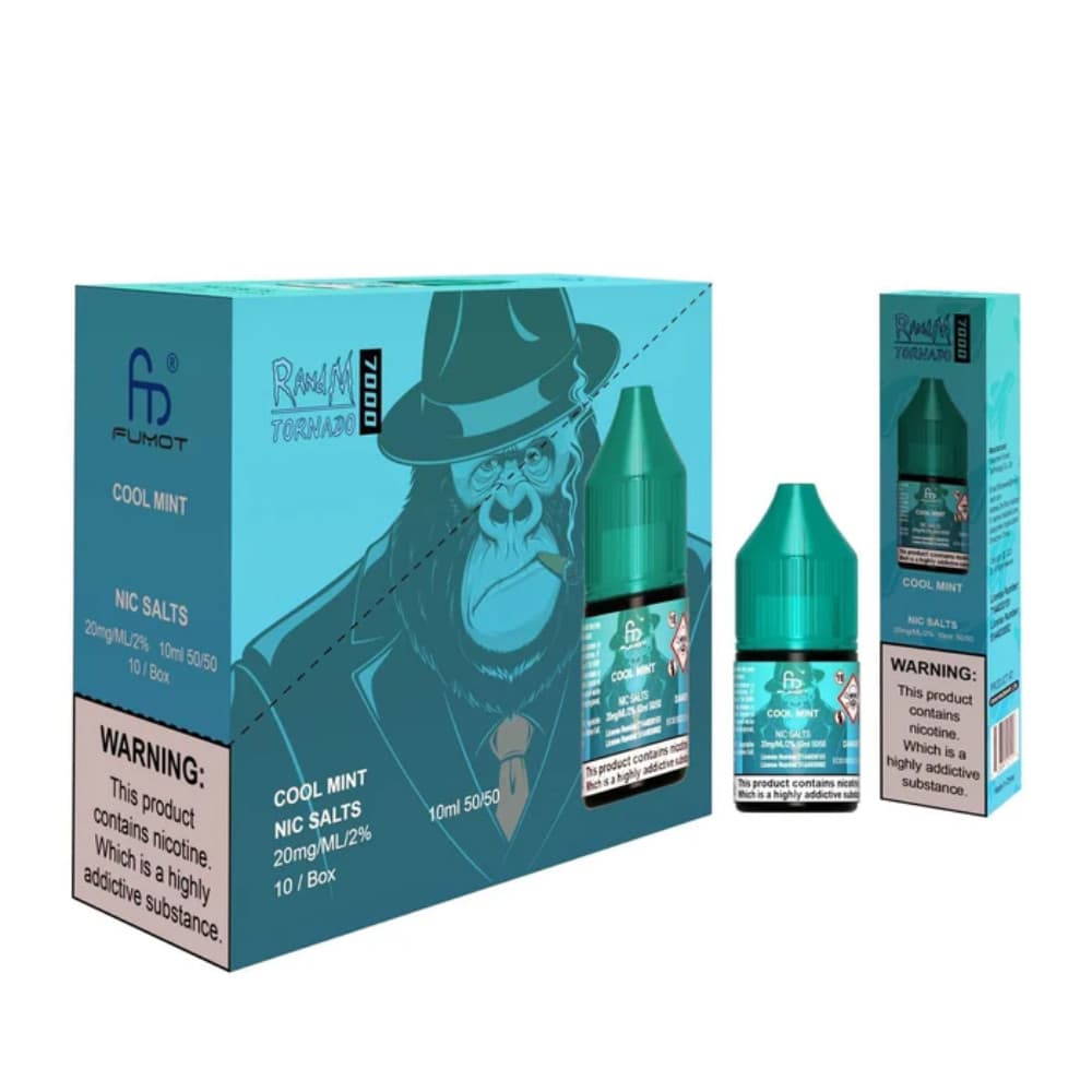  Cool Mint RandM 7000 Nic Salts E-Liquids 10ml Box of 10