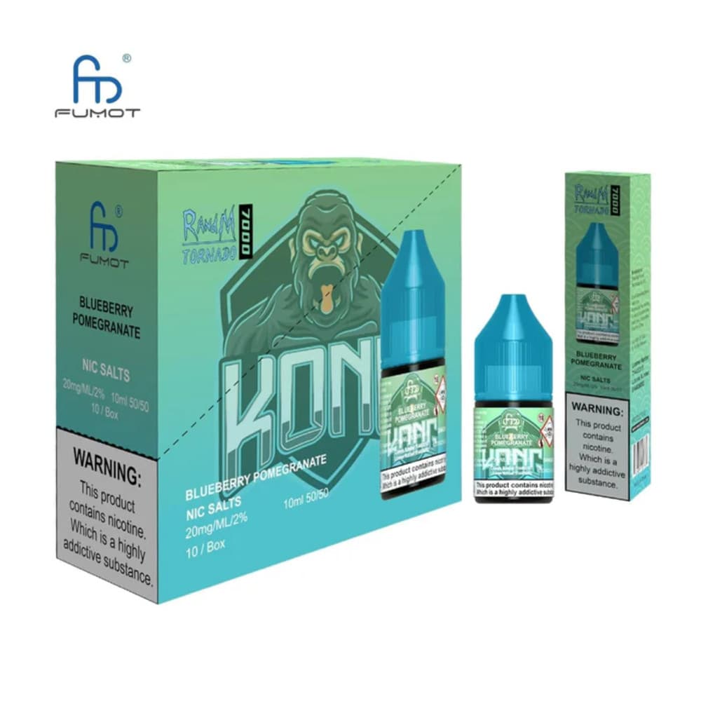  Blueberry Pomegranate RandM 7000 Nic Salts E-Liquids 10ml Box of 10