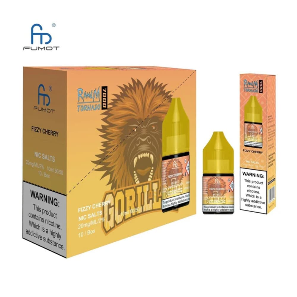  Fizzy Cherry RandM 7000 Nic Salts E-Liquids 10ml Box of 10