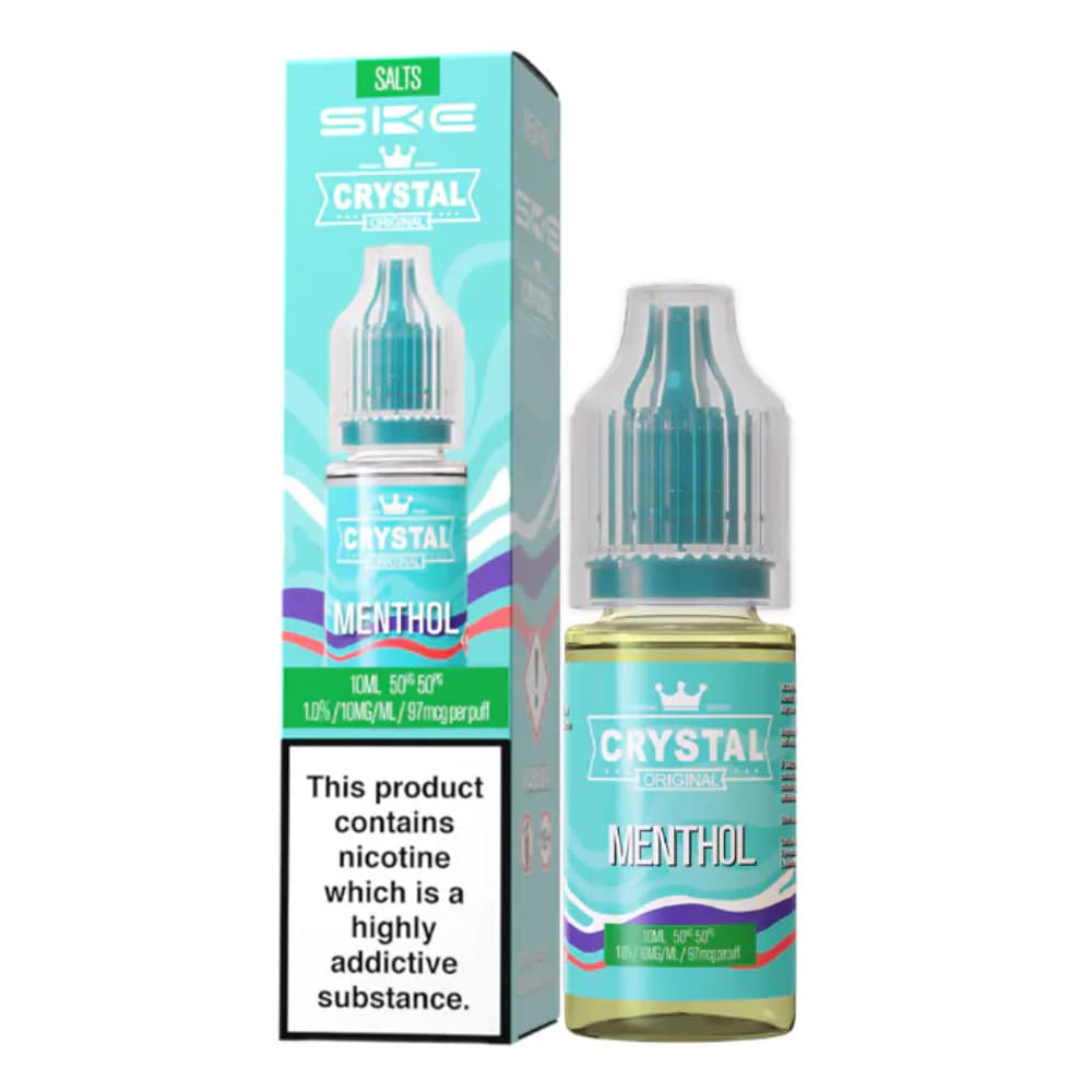  Menthol / 10mg Ske Crystal Nic Salts E-Liquids 10ml Box of 10