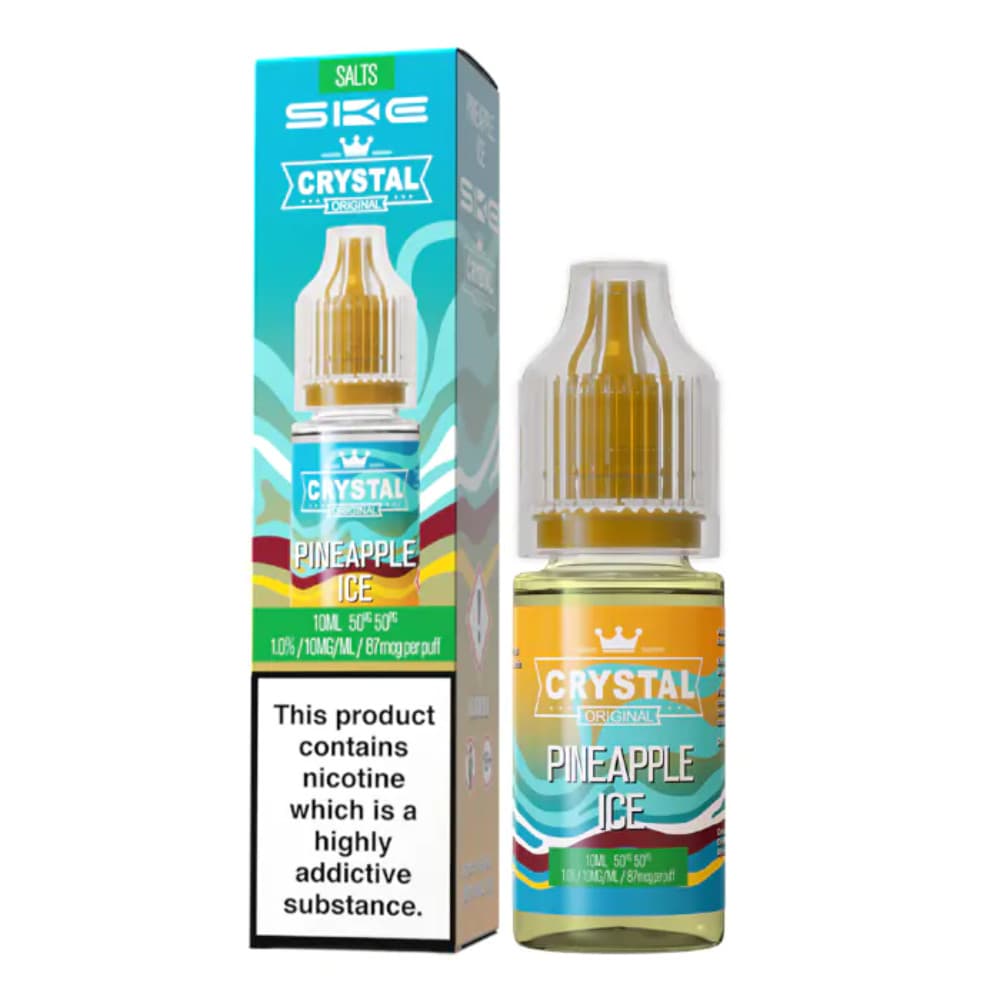  Pineapple Ice / 10mg Ske Crystal Nic Salts E-Liquids 10ml Box of 10