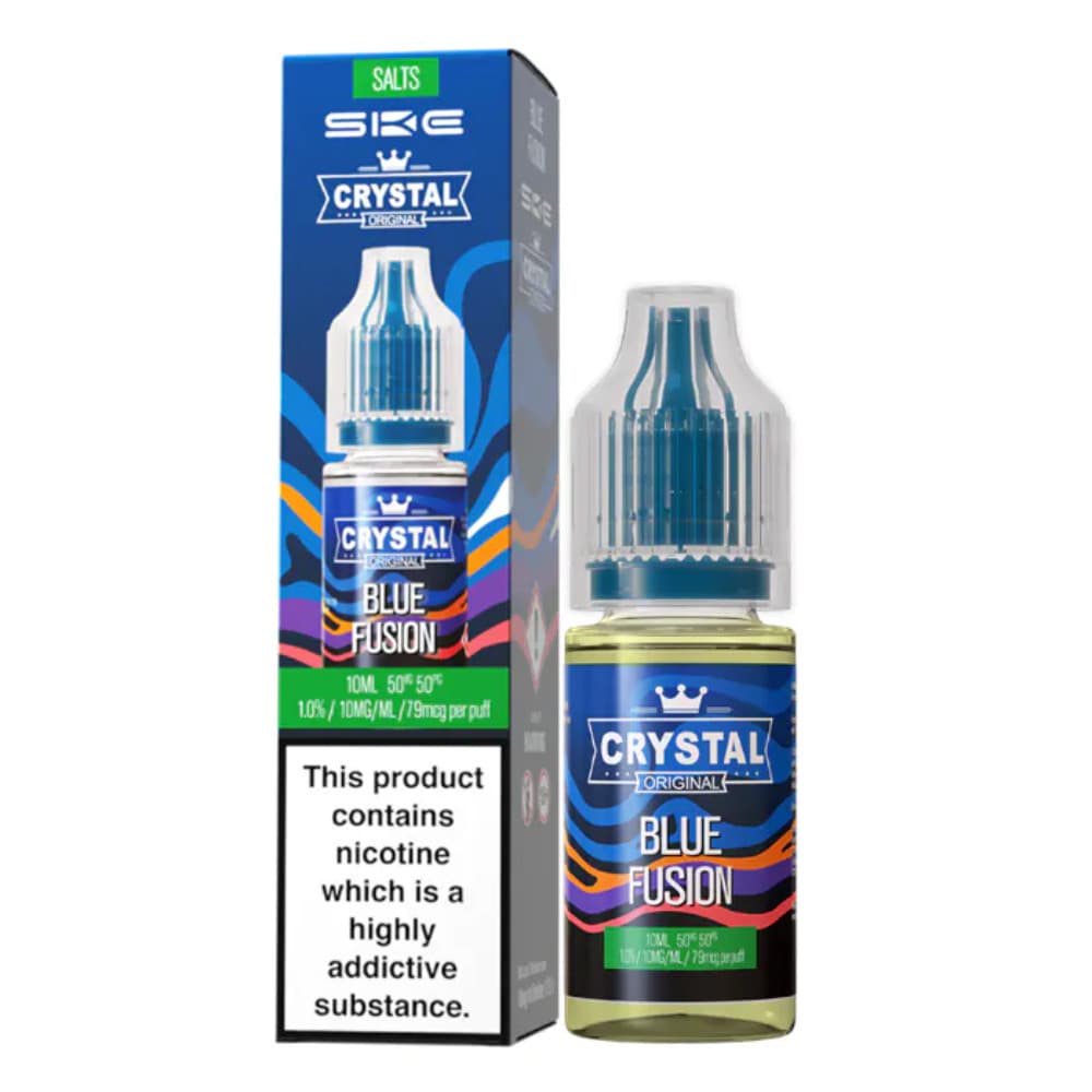  Blue Fusion / 20mg Ske Crystal Nic Salts E-Liquids 10ml Box of 10
