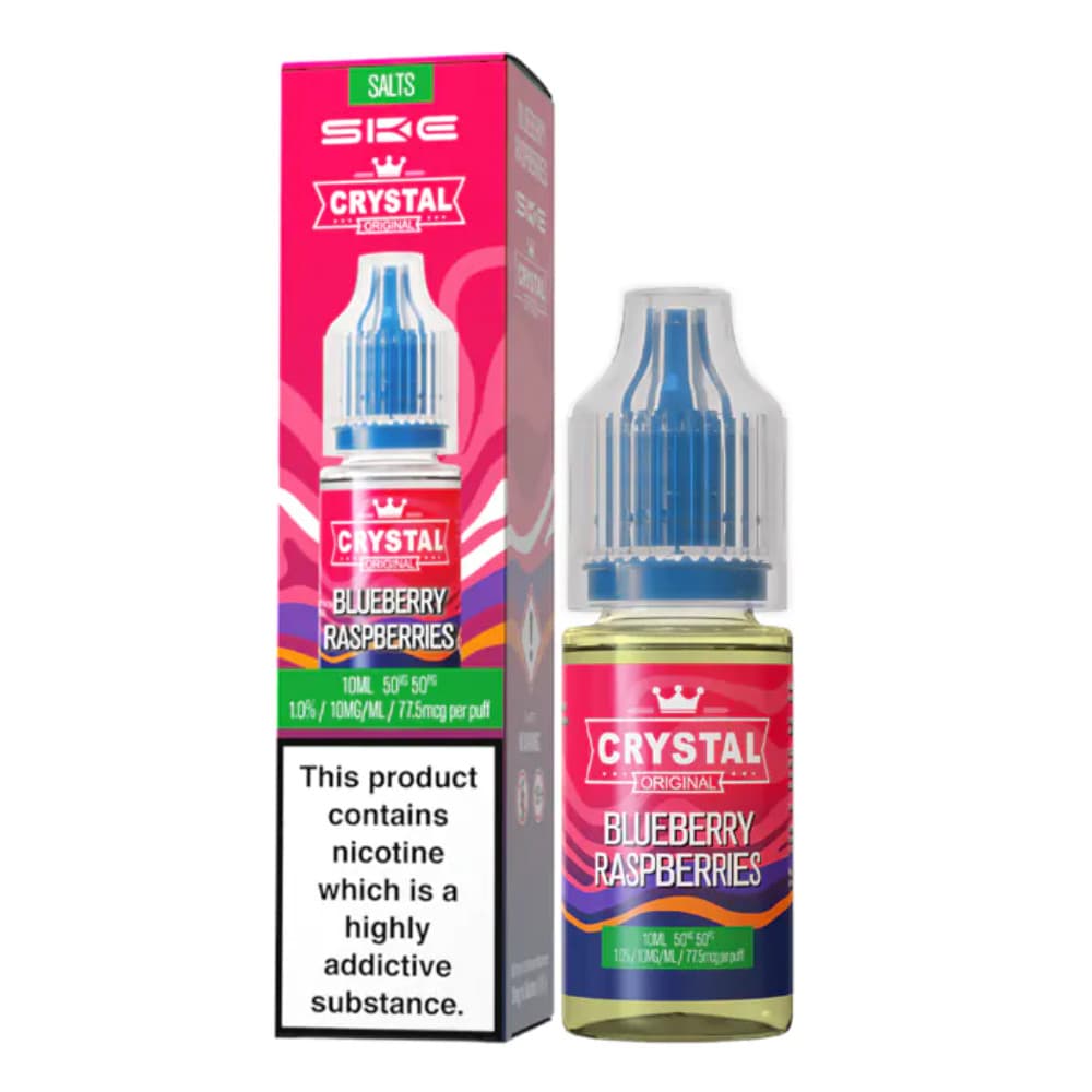  Blueberry Raspberry / 20mg Ske Crystal Nic Salts E-Liquids 10ml Box of 10