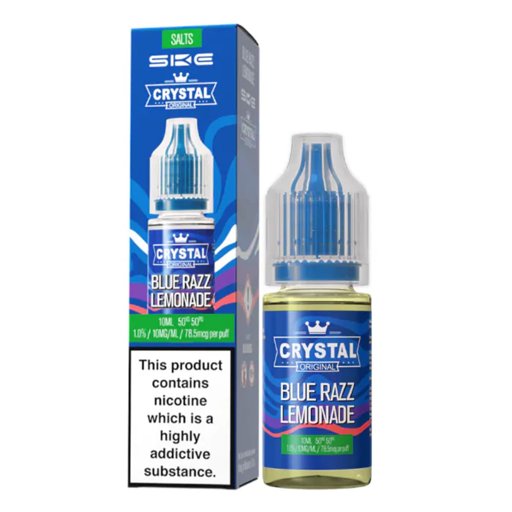  Blue Razz Lemonade / 20mg Ske Crystal Nic Salts E-Liquids 10ml Box of 10