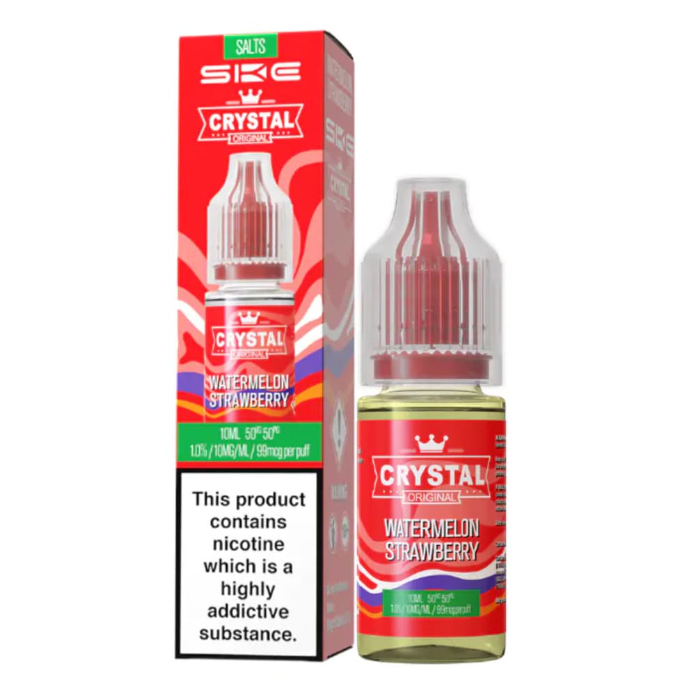  Watermelon Strawberry / 20mg Ske Crystal Nic Salts E-Liquids 10ml Box of 10