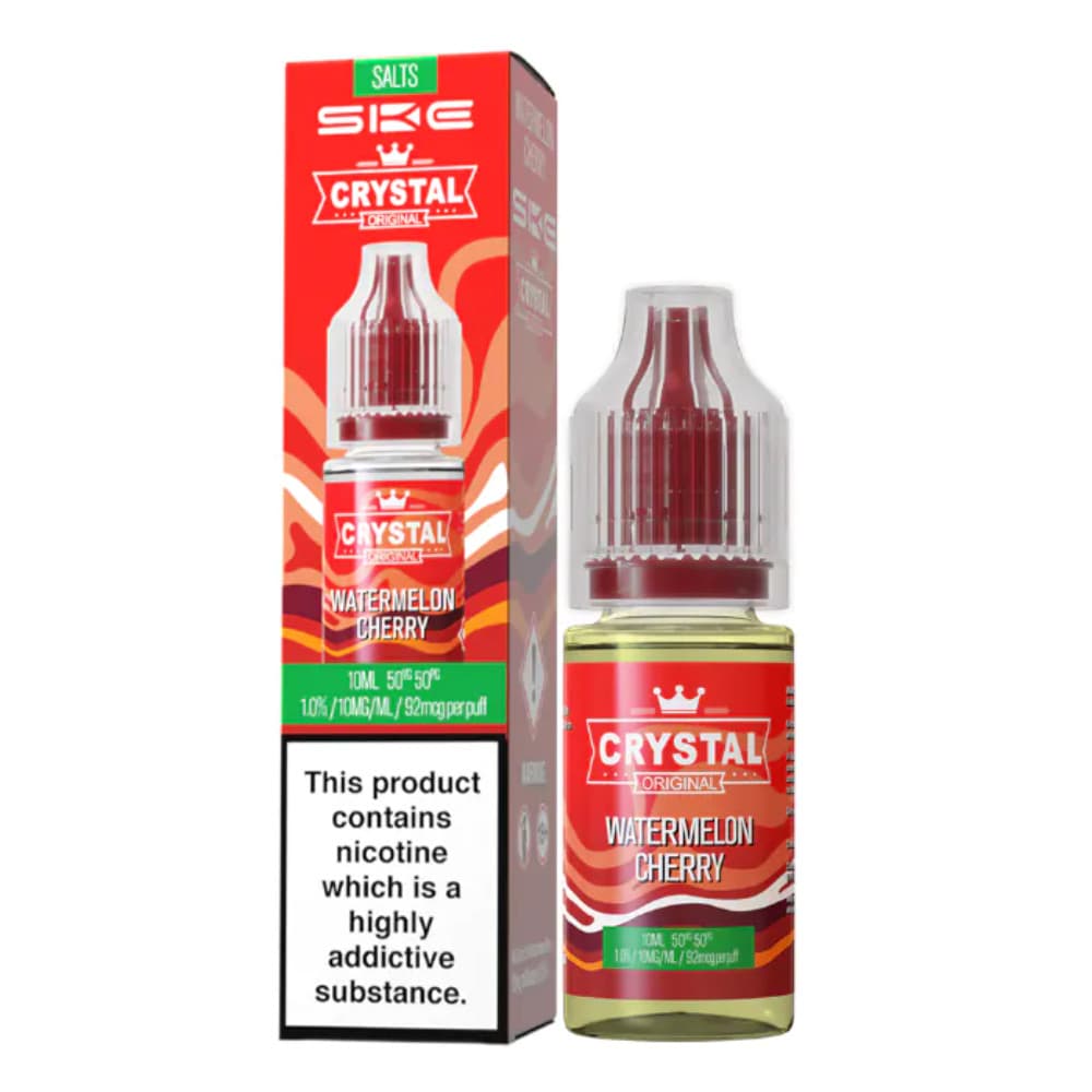  Watermelon Cherry / 20mg Ske Crystal Nic Salts E-Liquids 10ml Box of 10