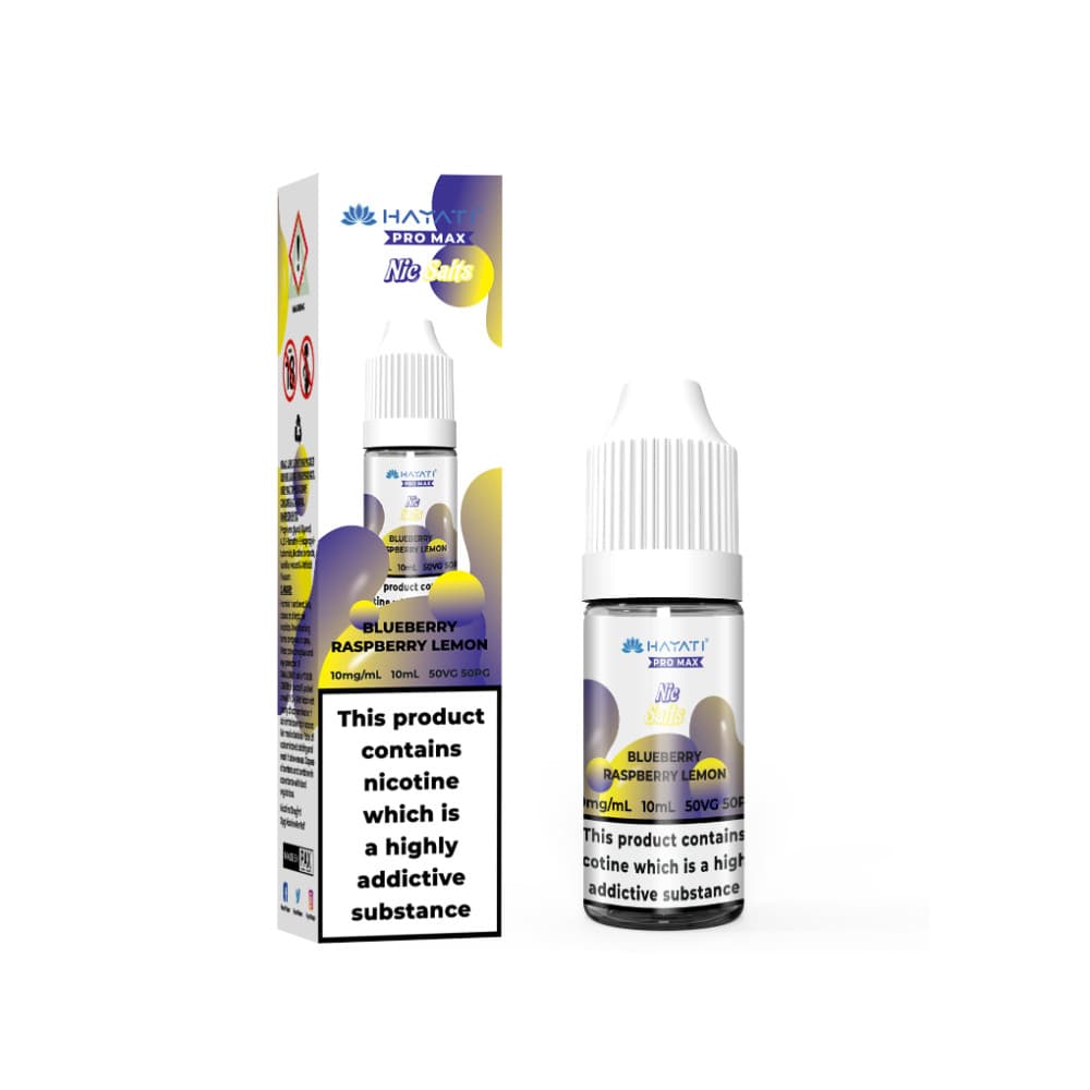  Blueberry Raspberry / 10mg Hayati Pro Max Nic Salts E-Liquids 10ml Box of 10