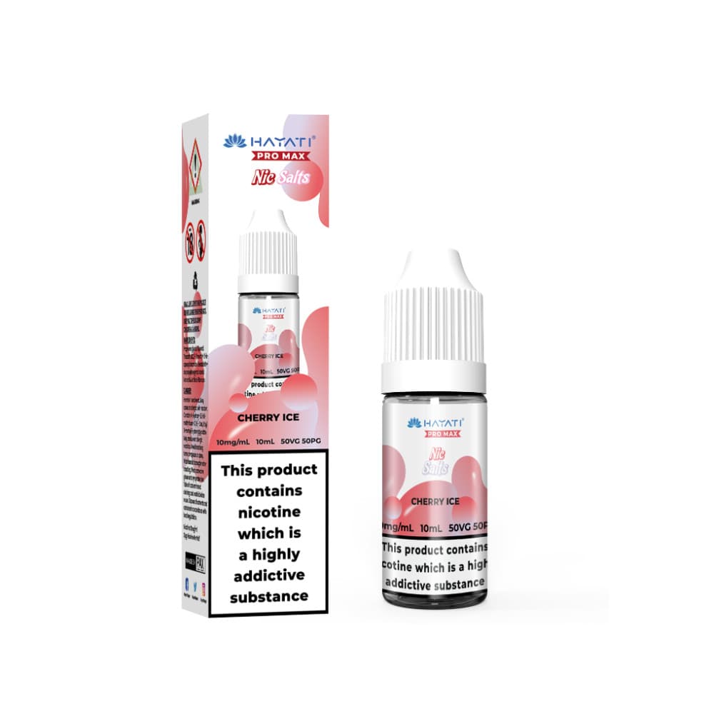  Cherry Ice / 10mg Hayati Pro Max Nic Salts E-Liquids 10ml Box of 10