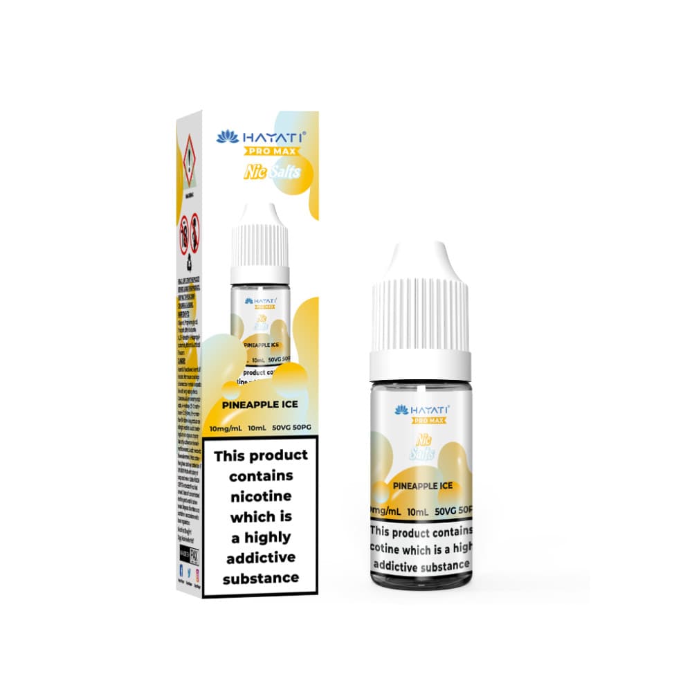  Pineapple Ice / 10mg Hayati Pro Max Nic Salts E-Liquids 10ml Box of 10