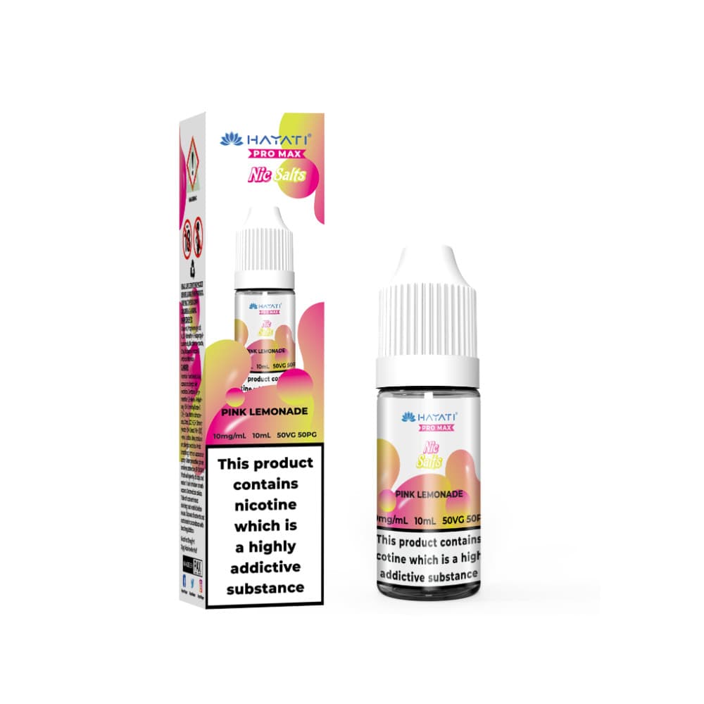  Pink Lemonade / 10mg Hayati Pro Max Nic Salts E-Liquids 10ml Box of 10