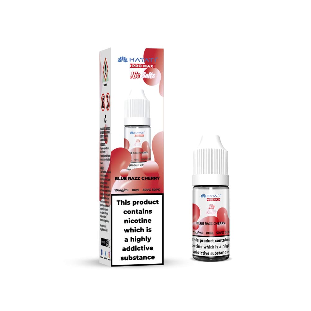  Blue Razz Cherry / 20mg Hayati Pro Max Nic Salts E-Liquids 10ml Box of 10